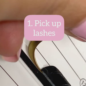 How To Use Eslashes Easy Fan Lashes
