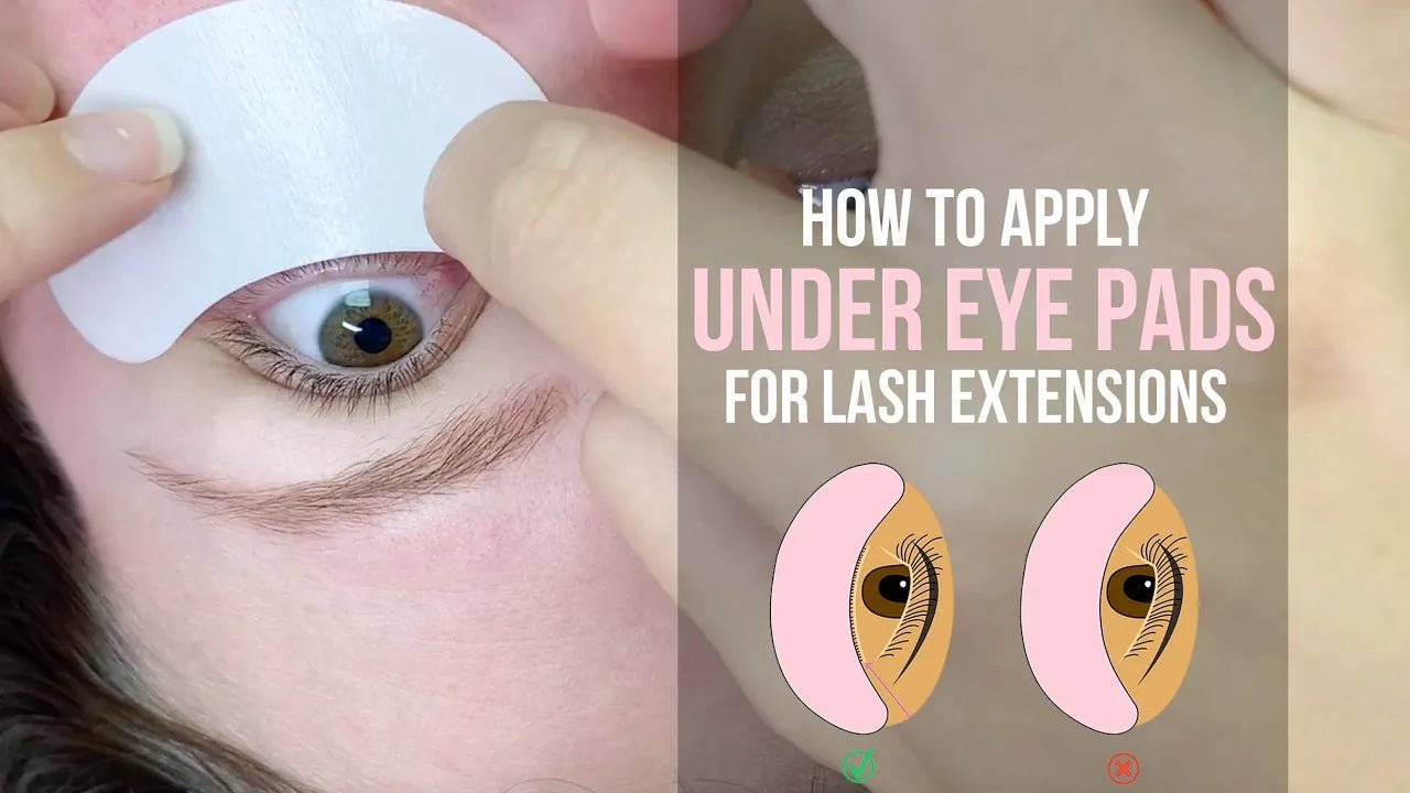 How to Apply Under Eye Pads For Eyelash Extensions - eslashes