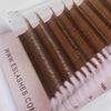 Light Brown Lash Extensions Easy Fanning Lashes